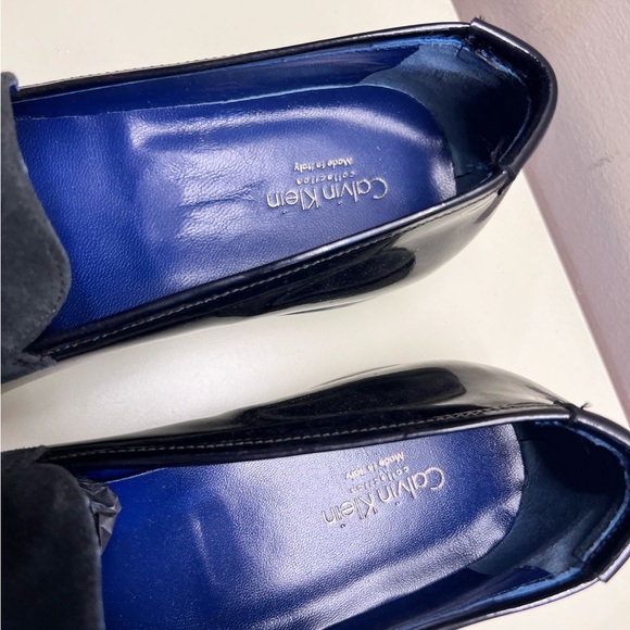 Calvin Klein Black and Gray Slip-On Loafers - Picture 5 of 9